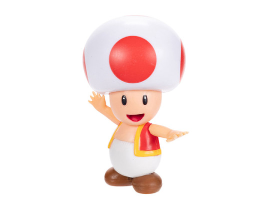 World of Nintendo 2.50 Red Toad Limited Articulation Figure