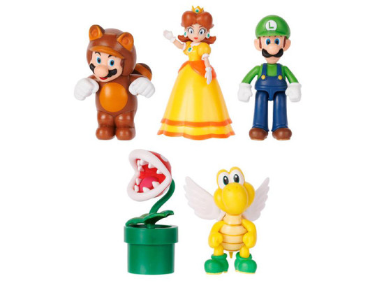 World of Nintendo 2.5 Super Mario Set of 5 Figures (Boxed)
