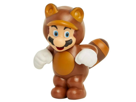 World of Nintendo 2.50 Tanooki Mario Limited Articulation Figure