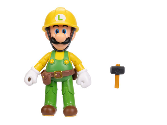 World of Nintendo Builder Luigi with Utility Belt 4-Inch Scale Figure