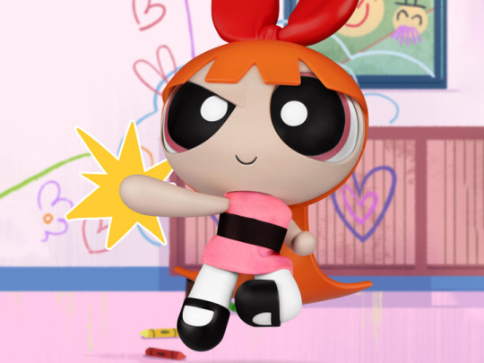 Powerpuff Girls Dynamic 8ction Heroes DAH-055R Blossom