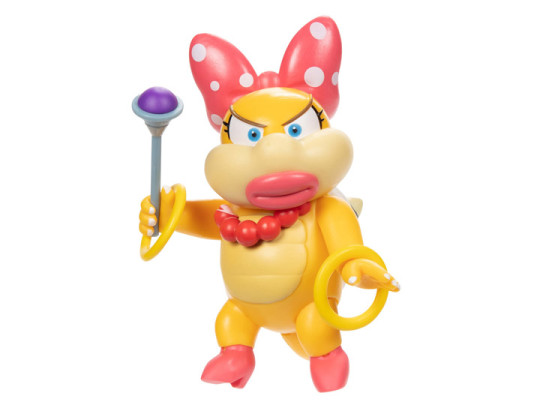 World of Nintendo Wendy Koopa with Wand 4-Inch Scale Figure