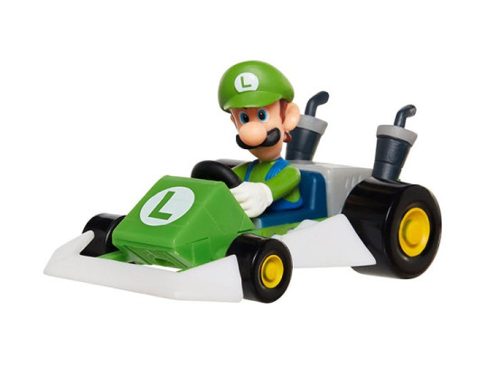 Super Mario Kart Racers Luigi In Kart Figure