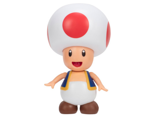 World of Nintendo Toad with Super Star 4-Inch Scale Figure