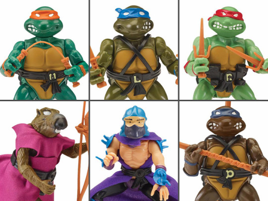 Teenage Mutant Ninja Turtles Retro Rotocast SDCC 2020 Exclusive Set of 6 Figures