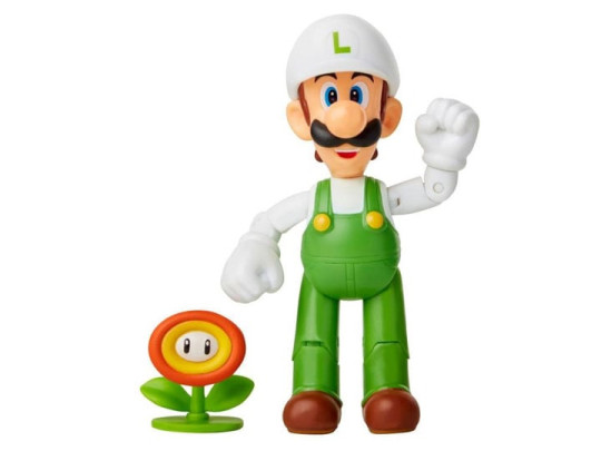 World of Nintendo 4 Fire Luigi Figure