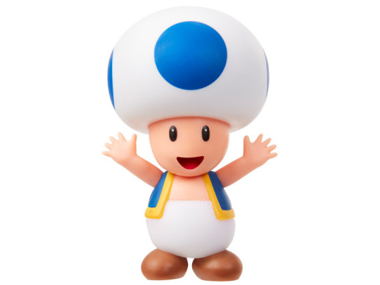 World of Nintendo Toad (Blue) 2.5-Inch Scale Limited Articulation Figure