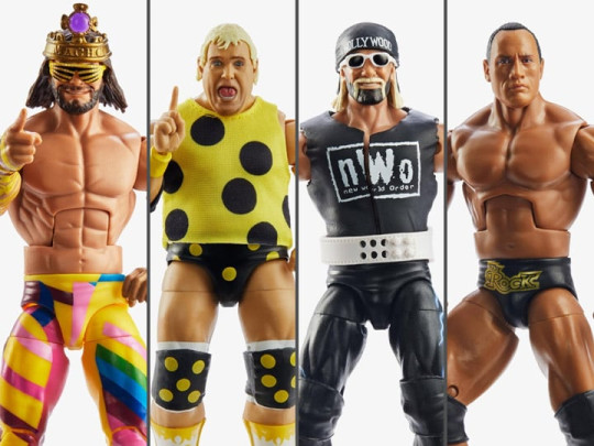 WWE WrestleMania Elite Collection Set of 4 Figures (Mean Gene BAF)