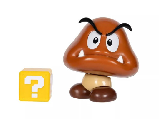 World of Nintendo Goomba with Question Block 4-Inch Scale Figure