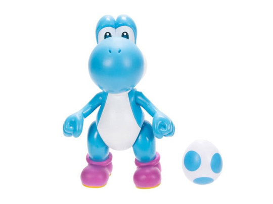 World of Nintendo Light Blue Yoshi with Egg 4-Inch Scale Figure
