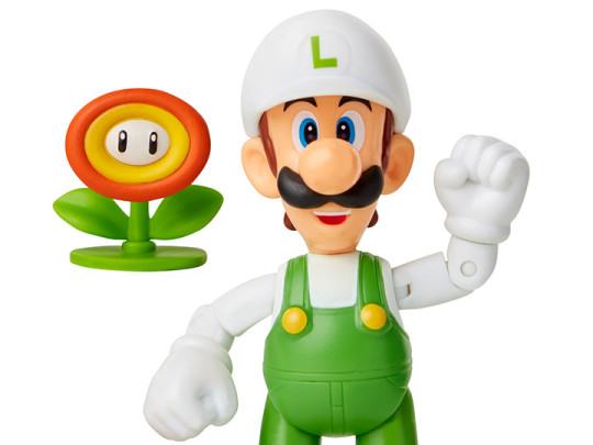 World of Nintendo 4 Fire Luigi Figure