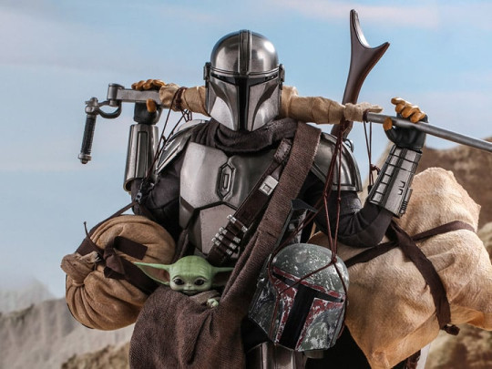The Mandalorian TMS052 The Mandalorian and Grogu 1/6th Scale Deluxe Collectible Figure Set