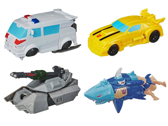 Transformers: Bumblebee Cyberverse Adventures One Step Set of 4 Figures