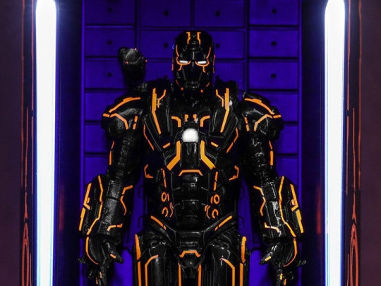 Iron Man 2 MMSC013 Neon Tech War Machine Hall of Armor Miniature Collectible