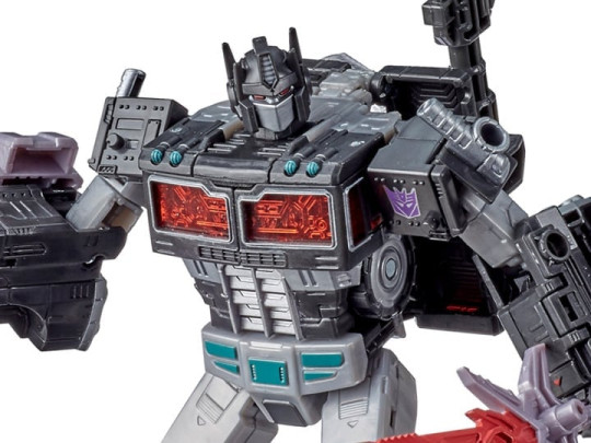 Transformers War for Cybertron Trilogy Leader Battle Worn Nemesis Prime Spoiler Pack