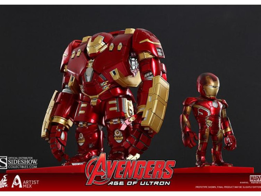 Avengers: Age of Ultron Artist Mix Collectible Figure Series 01 Hulkbuster & Mark XLIII Damaged