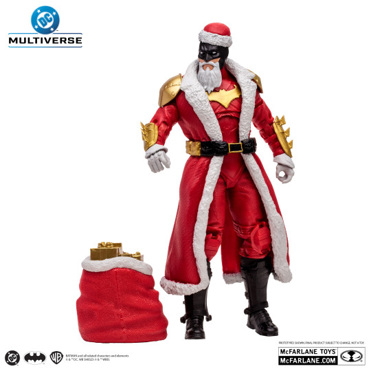Batman Red Santa Suit Mcfarlane Vault Collection