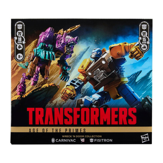 Transformers: Age of the Primes Wreck n Doom Collection Fisitron & Carnivac Two-Pack