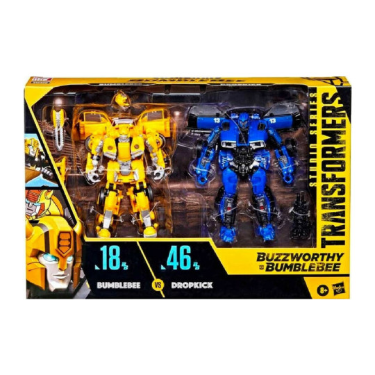 Transformers Buzzworthy Bumblebee Studio Series Bumblebee vs Dropkick (18 & 46) Two-Pack