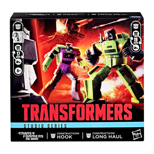 Transformers Studio Series Commander Class Constructicon Long Haul & Constructicon Hook Two-Pack