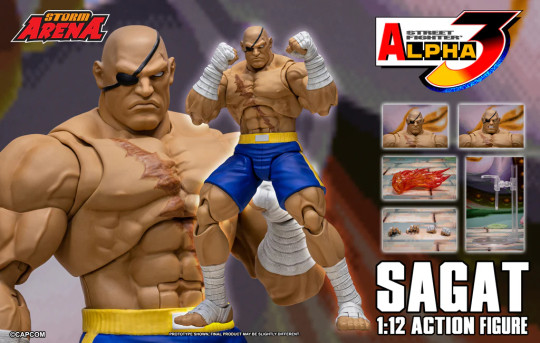 Sagat - Street Fighter Alpha 3 "Storm Arena" 1/12 Scale