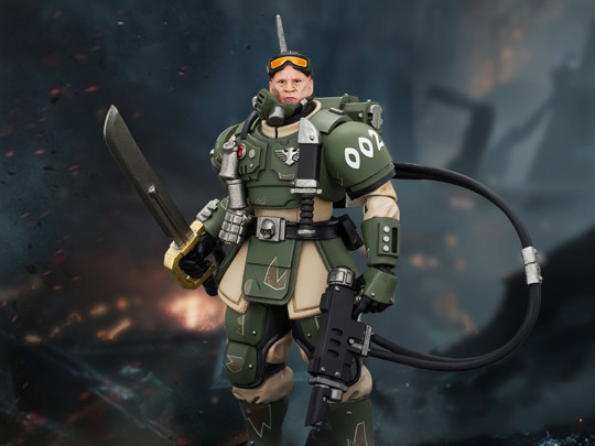 Astra Militarum Kasrkin 7 with Hot-shot Laspistol and Power Sword