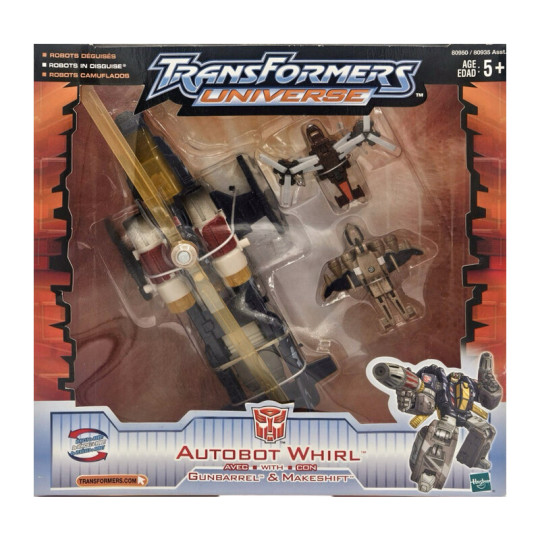 Autobot Whirl with Gunbarrel & Makeshift