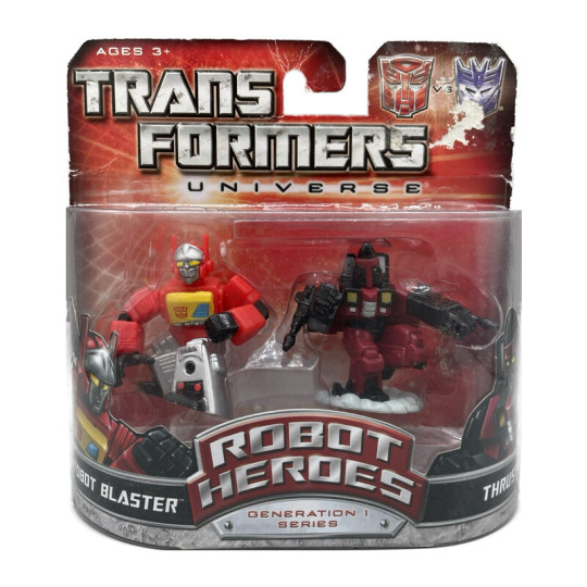Autobot Blaster vs. Thrust (Robot Heroes)