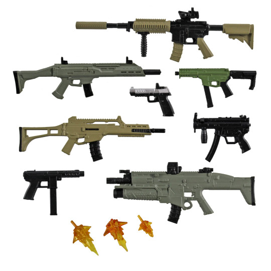 Display by Bonovox: Action Force Weapons Pack (Charlie) Accessory Set