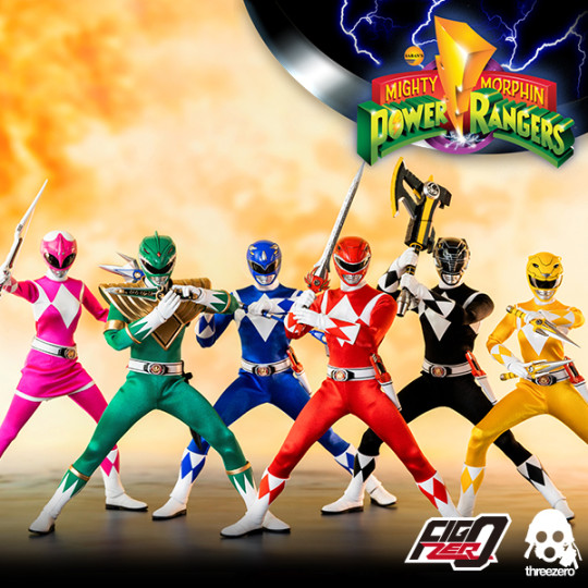 Mighty Morphin Power Rangers Core Rangers + Green Ranger Six-Pack