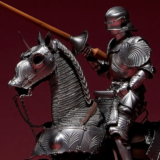 Takeya Jizai Okimono KT-027 15th Century Gothic Equestrian Armor (Silver)