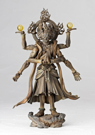 [Revoltech Takeya] 003EX Ashura (Wood Tone Version)