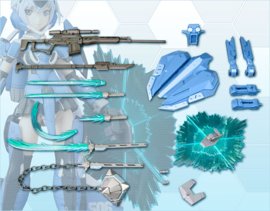 KOTOBUKIYA FAGIRL WEAPON SET 2 PLASTIC MODEL KIT
