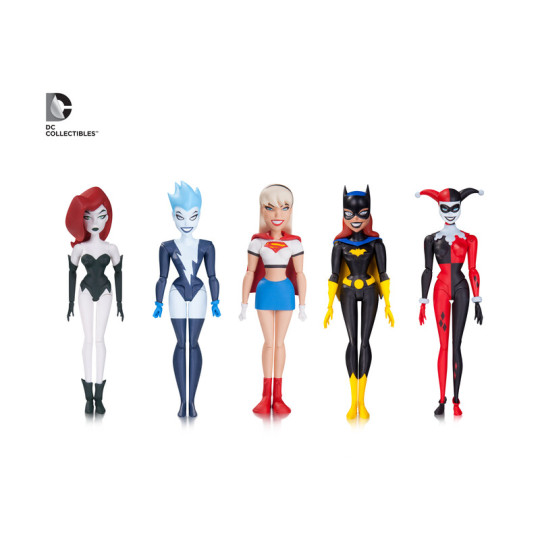 Harley Quinn, Poison Ivy, Livewire, Supergirl & Batgirl(Girls Night Out 5-Pack)