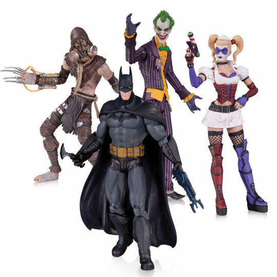 The Joker, Harley Quinn, Batman & The Scarecrow