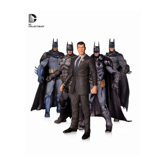 Batman: Arkham Asylum, Batman: Arkham Origins, Batman: Arkham City Bruce Wayne, Batman: Arkham City, & Batman: Arkham Knight