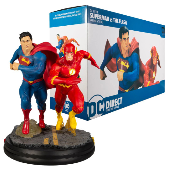 Superman Vs The Flash Dc Battle Resin Statue