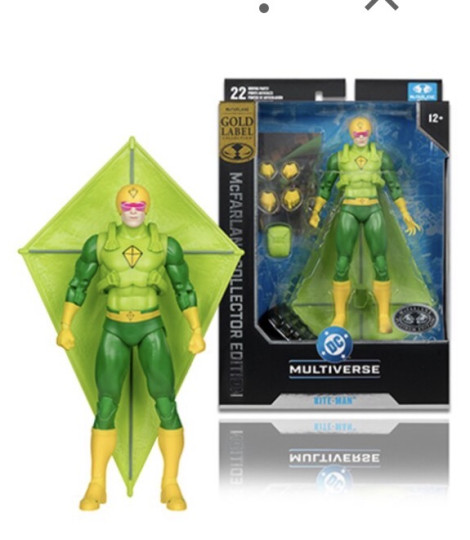 Display by Cyclops_T3Lu: Kite-Man (Batman Rogues) Platinum Mcfarlane Collector Editio...