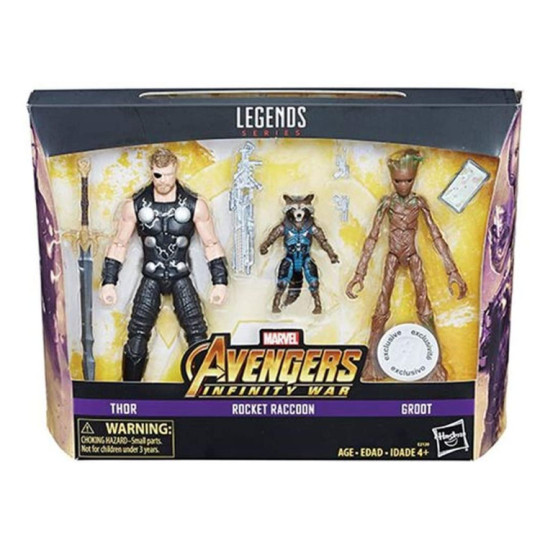 Thor, Rocket Raccoon & Groot