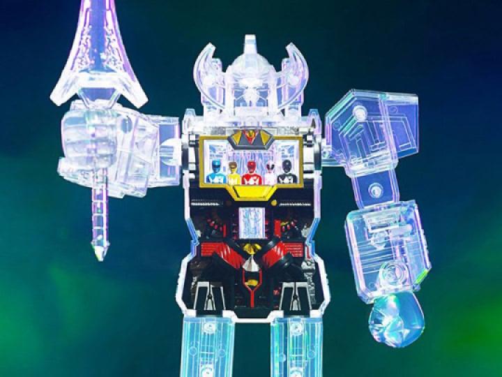 Mighty Morphin Power Rangers Super Cyborg Megazord (Clear)