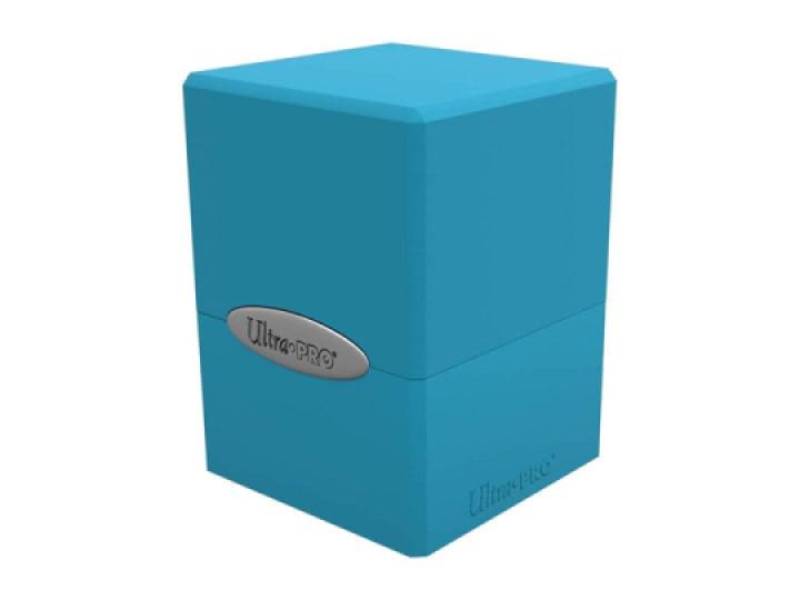 Satin Cube Sky Blue Trading Card Box